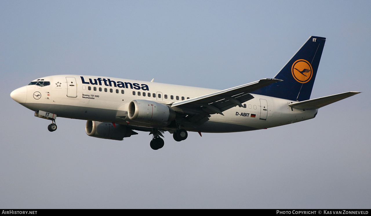 Aircraft Photo of D-ABIT | Boeing 737-530 | Lufthansa | AirHistory.net #370033