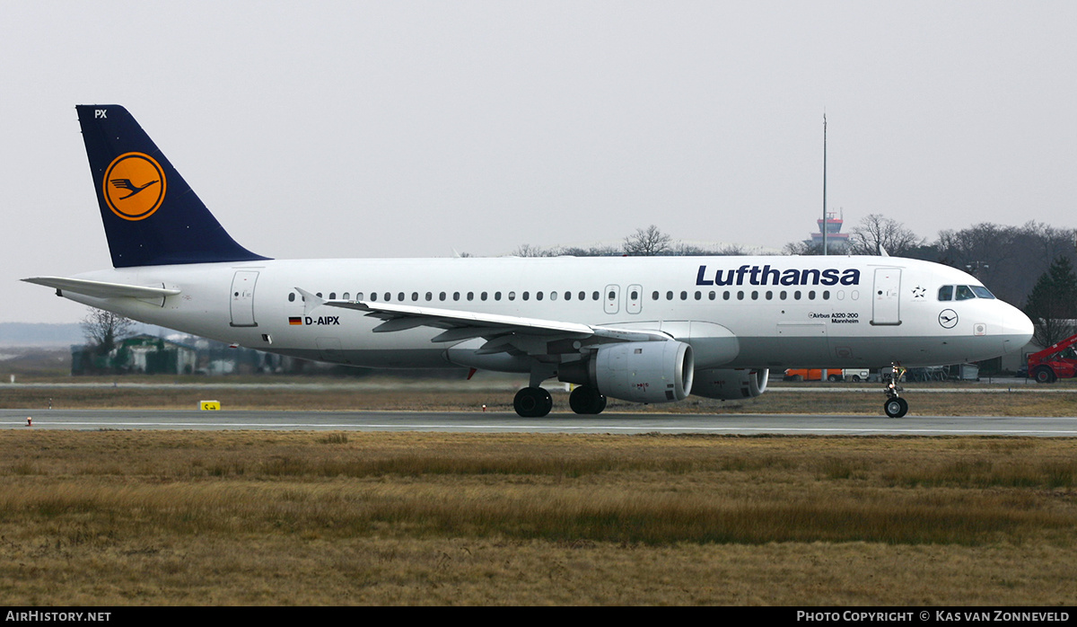 Aircraft Photo of D-AIPX | Airbus A320-211 | Lufthansa | AirHistory.net #370041