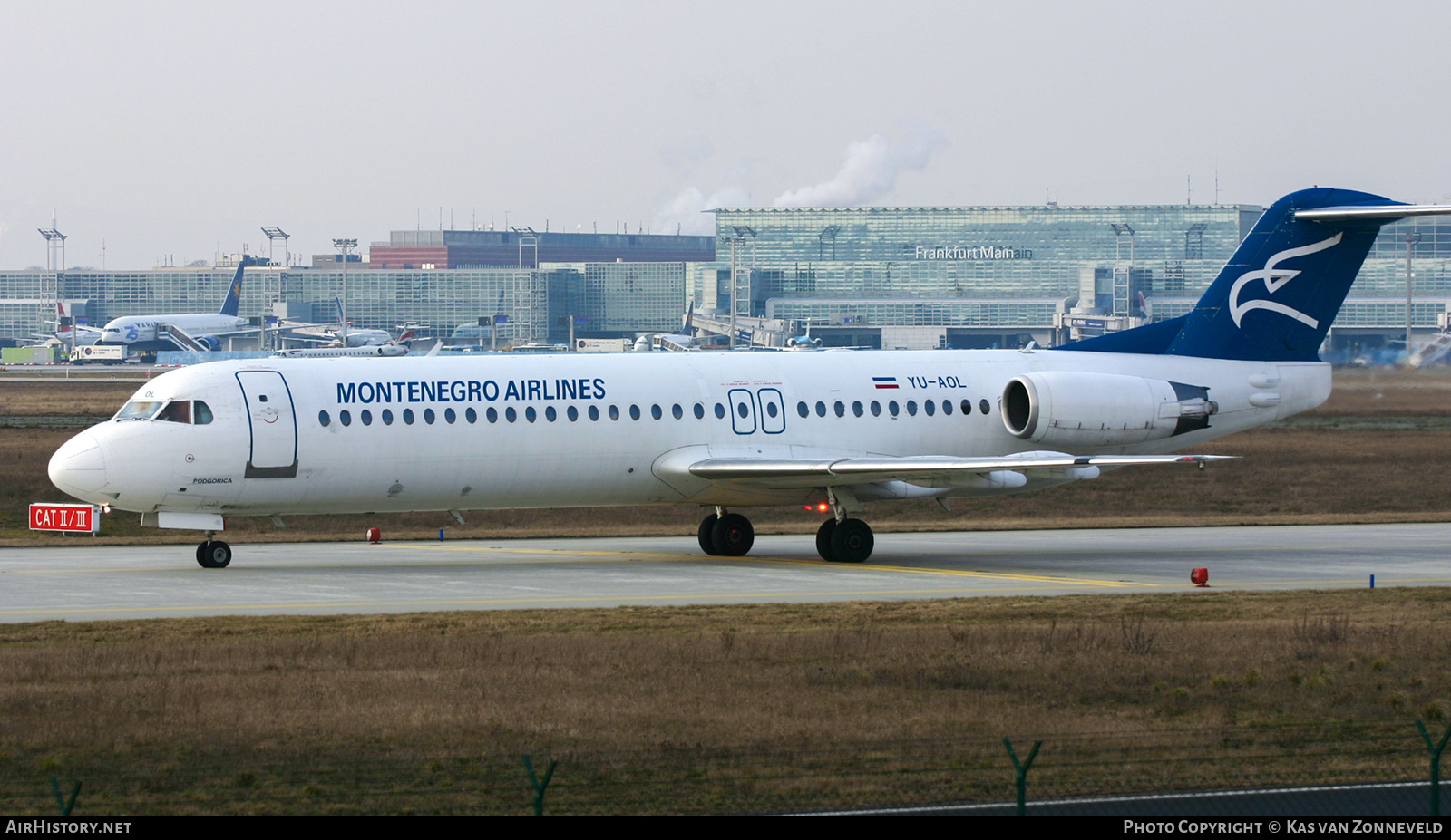 Aircraft Photo of YU-AOL | Fokker 100 (F28-0100) | Montenegro Airlines | AirHistory.net #370047