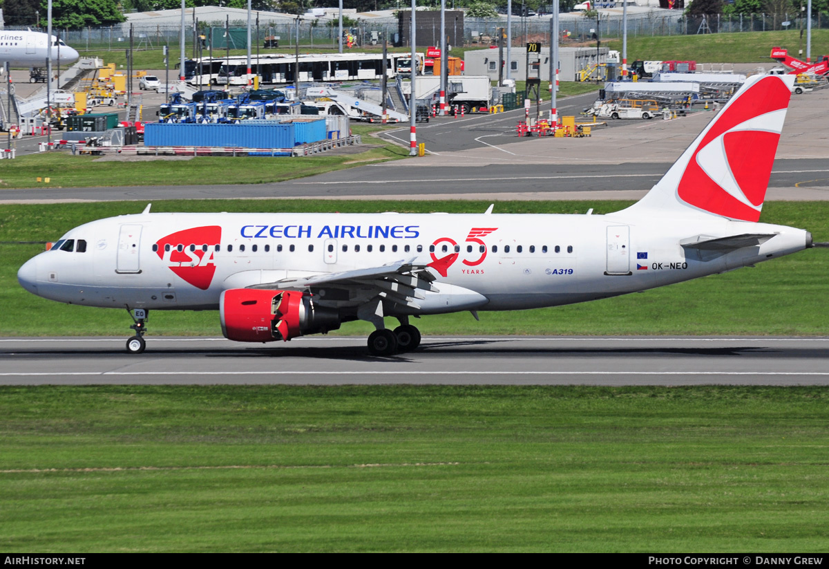 Aircraft Photo of OK-NEO | Airbus A319-112 | ČSA - Czech Airlines | AirHistory.net #370076