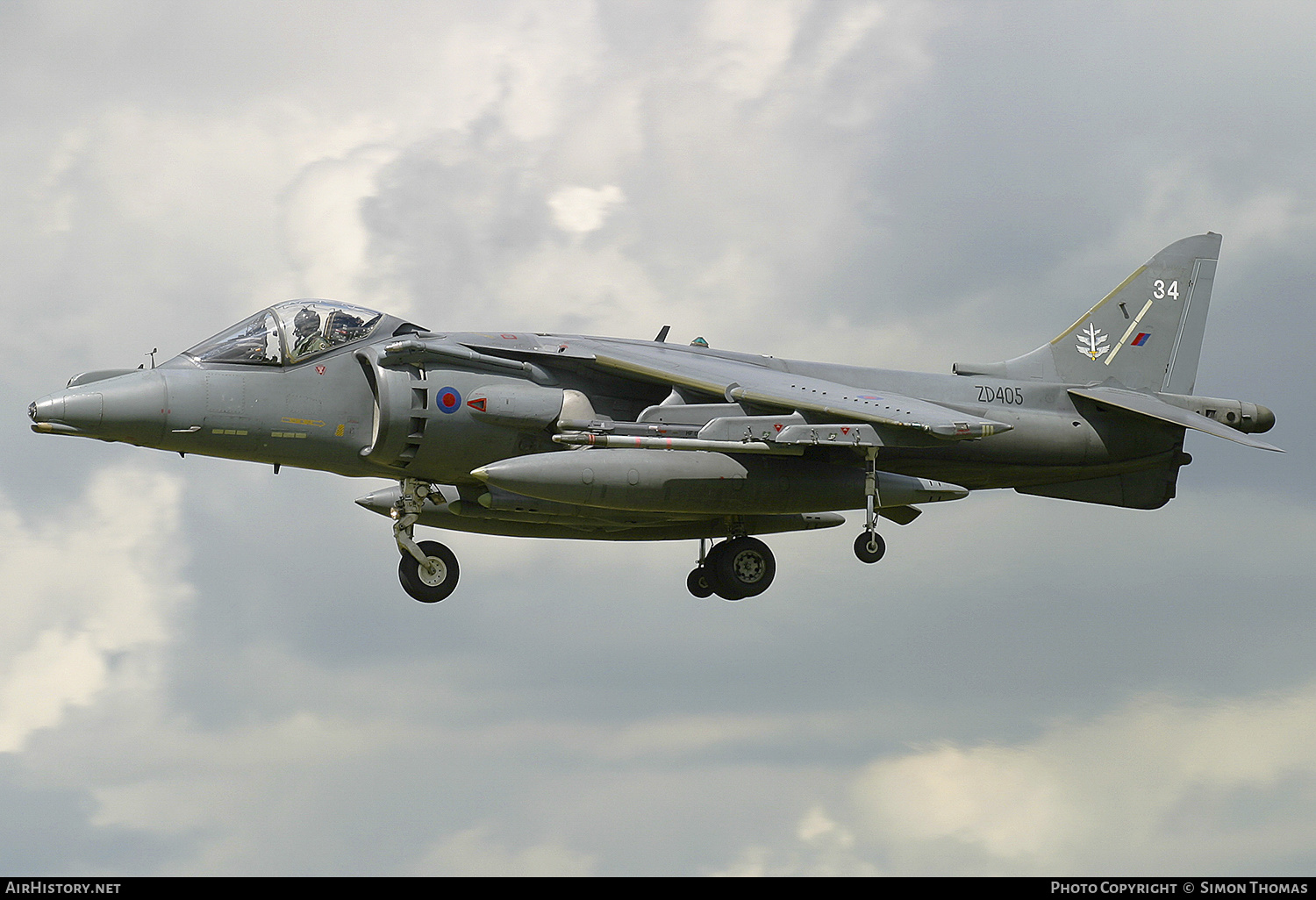 Aircraft Photo of ZD405 | British Aerospace Harrier GR7 | UK - Air Force | AirHistory.net #370106