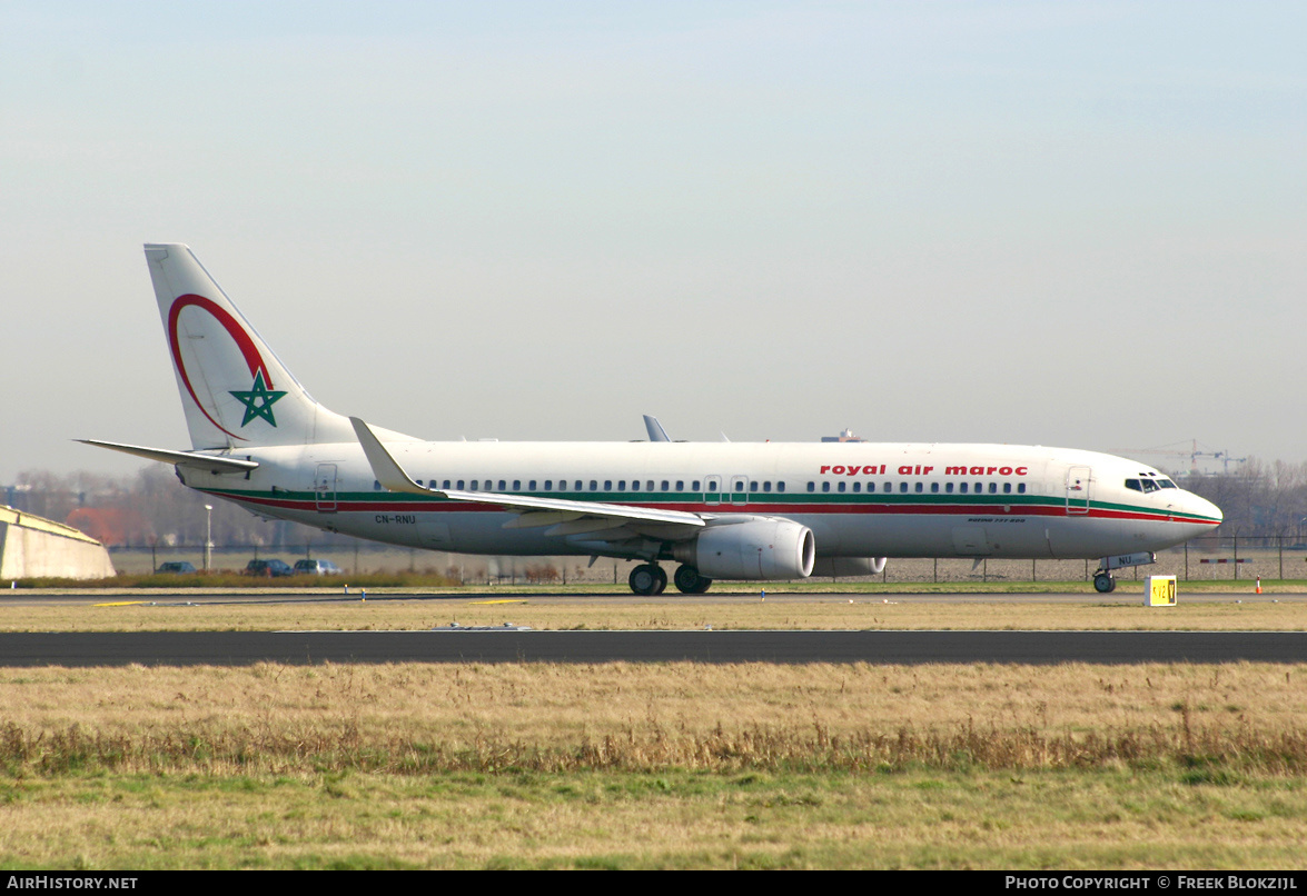 Aircraft Photo of CN-RNU | Boeing 737-8B6 | Royal Air Maroc - RAM | AirHistory.net #370118