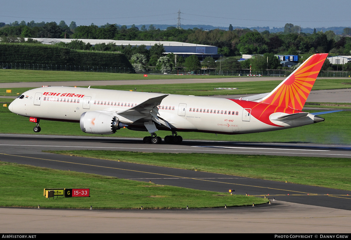 Aircraft Photo of VT-ANZ | Boeing 787-8 Dreamliner | Air India | AirHistory.net #370131