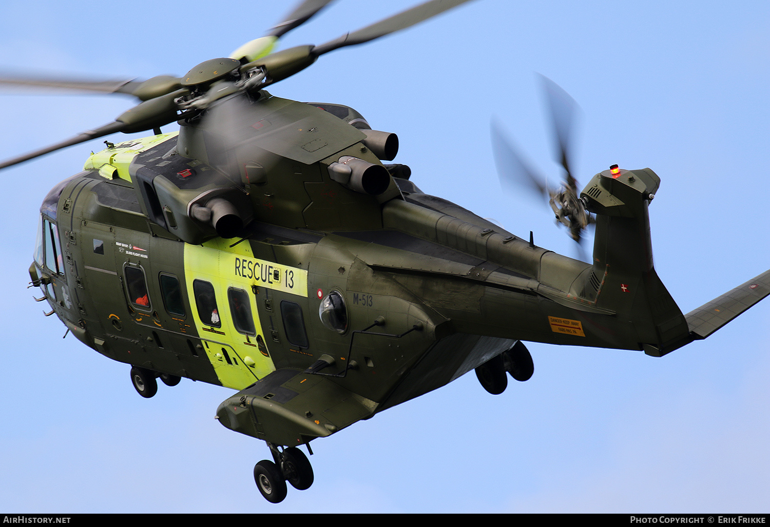 Aircraft Photo of M-513 | AgustaWestland EH101-512 Merlin Joint Supporter | Denmark - Air Force | AirHistory.net #370143