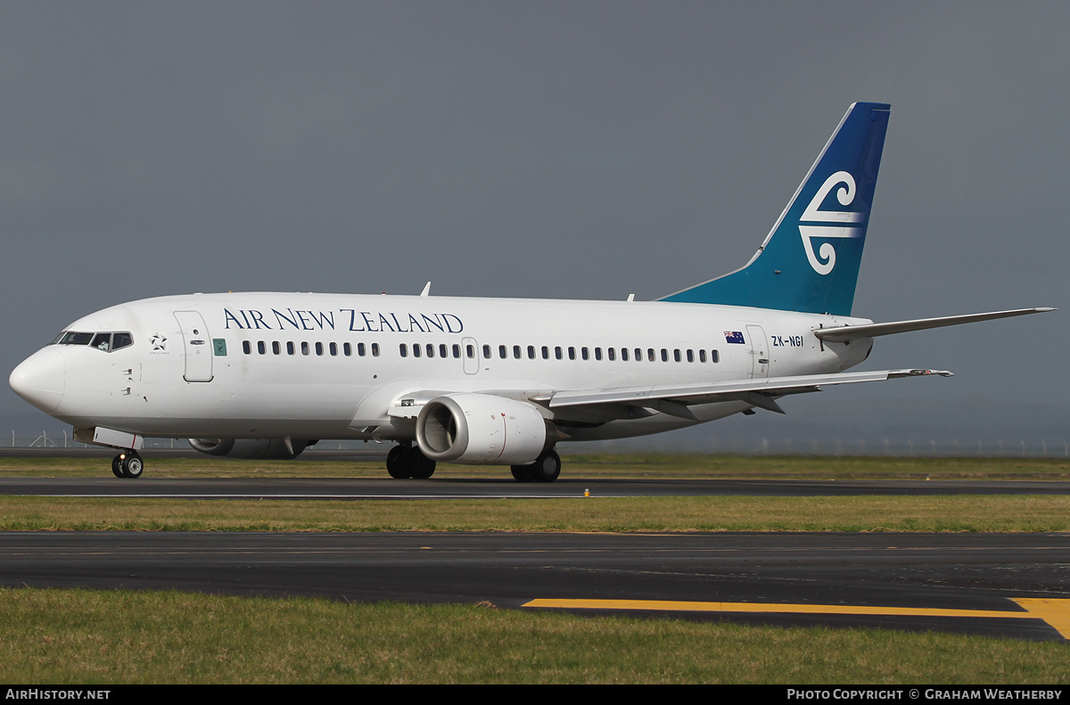 Aircraft Photo of ZK-NGI | Boeing 737-319 | Air New Zealand | AirHistory.net #370183