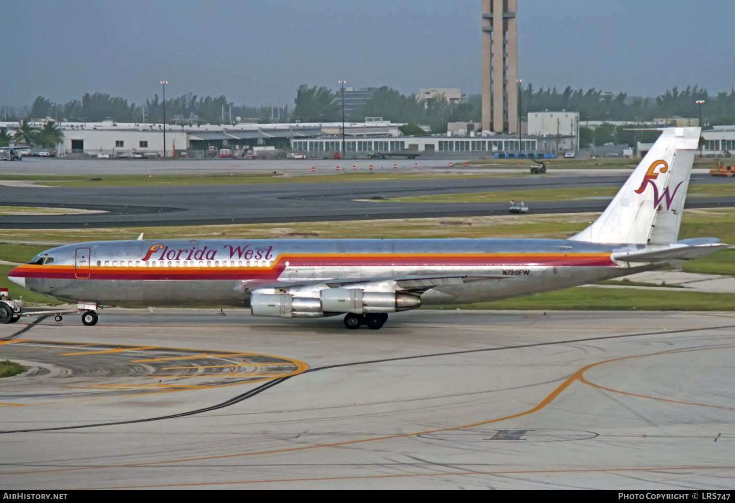 Aircraft Photo of N720FW | Boeing 707-351C | Florida West Airlines | AirHistory.net #370210