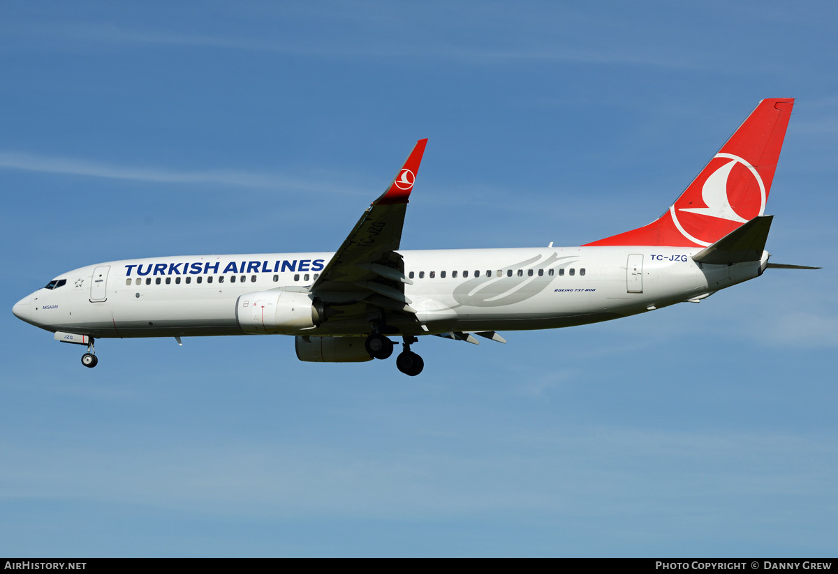 Aircraft Photo of TC-JZG | Boeing 737-8F2 | Turkish Airlines | AirHistory.net #370215