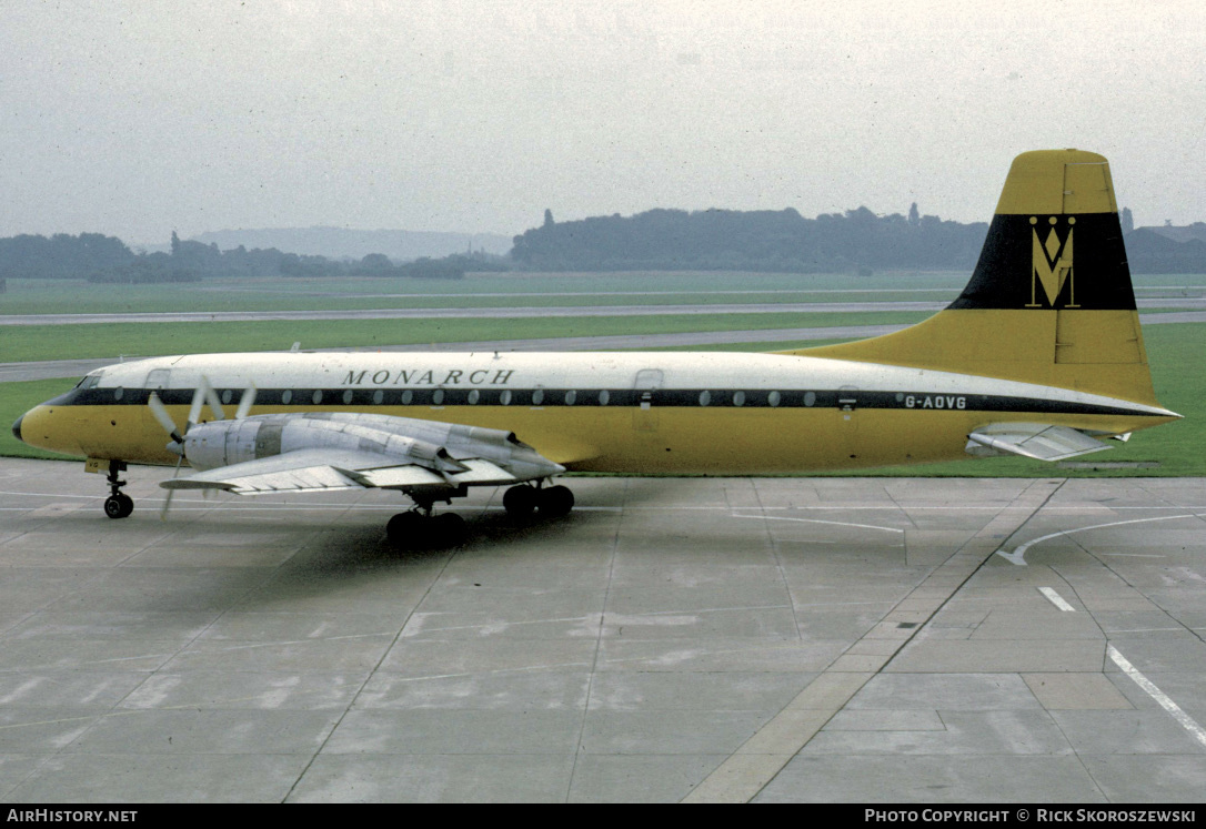 Aircraft Photo of G-AOVG | Bristol 175 Britannia 312 | Monarch Airlines | AirHistory.net #370229