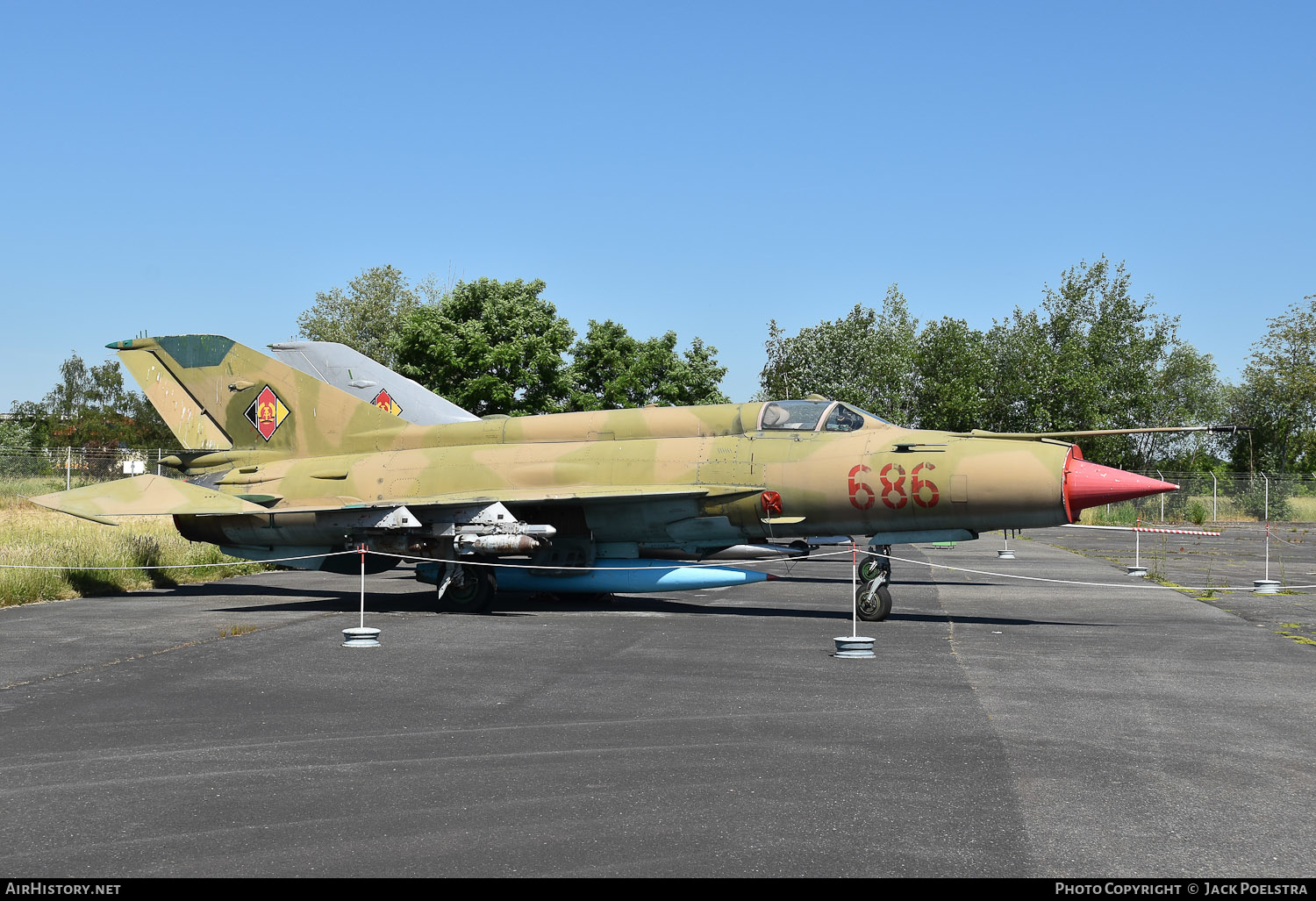 Aircraft Photo of 686 | Mikoyan-Gurevich MiG-21MF | East Germany - Air Force | AirHistory.net #370234