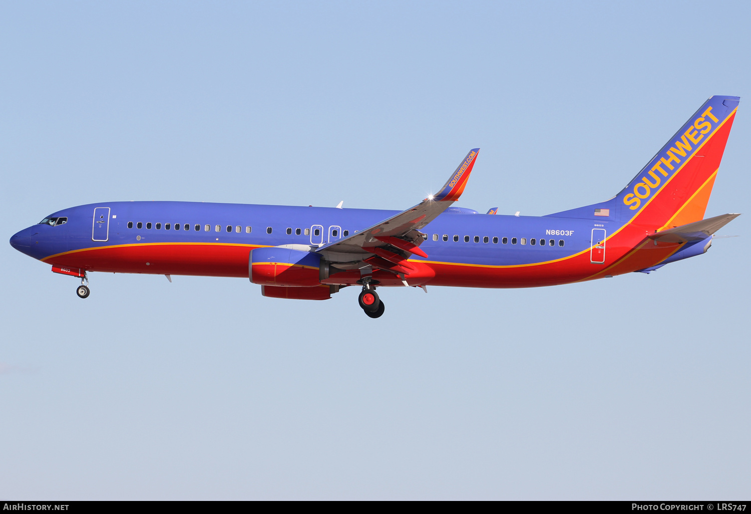 Aircraft Photo of N8603F | Boeing 737-8H4 | Southwest Airlines | AirHistory.net #370260