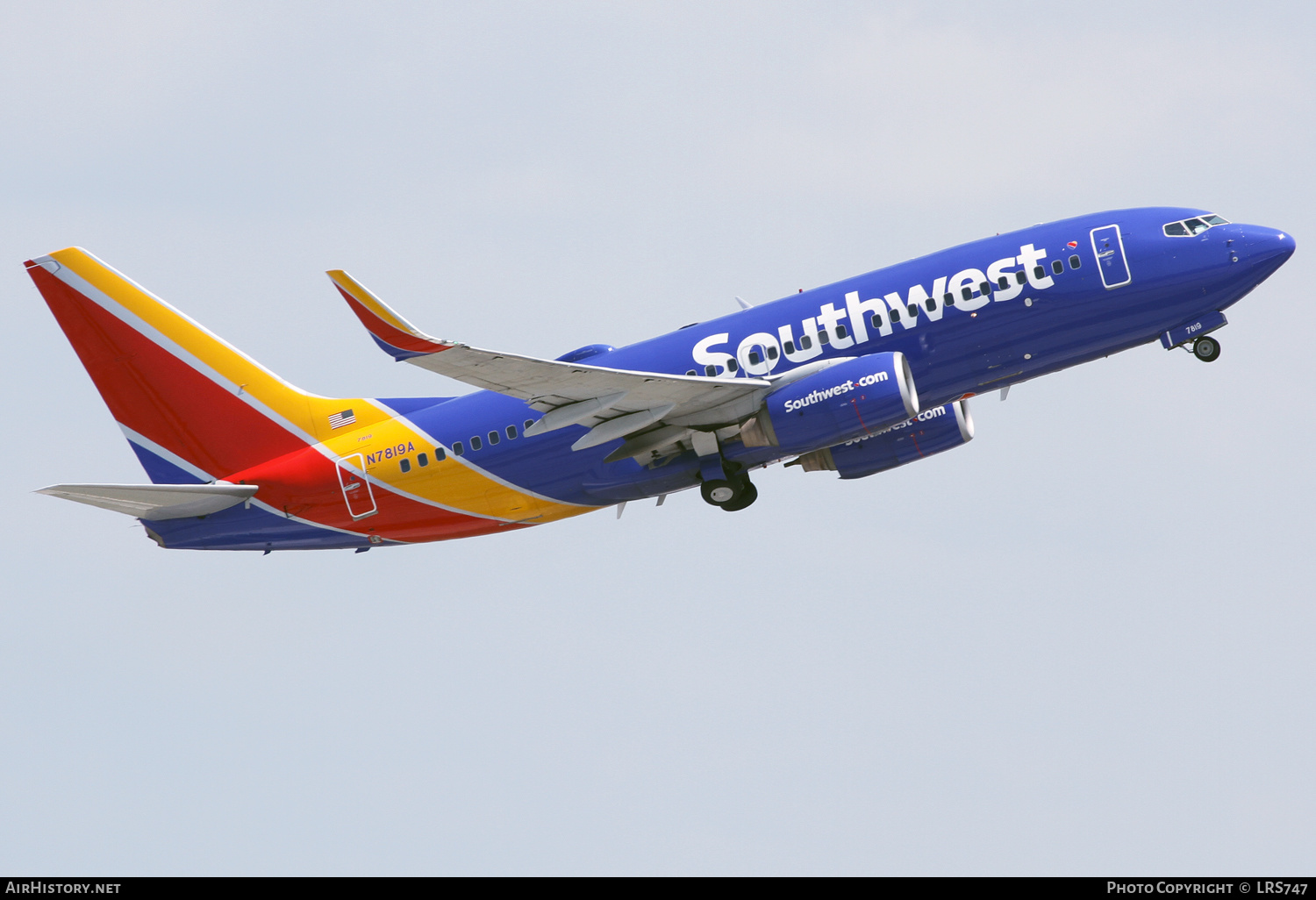 Aircraft Photo of N7819A | Boeing 737-7Q8 | Southwest Airlines | AirHistory.net #370267