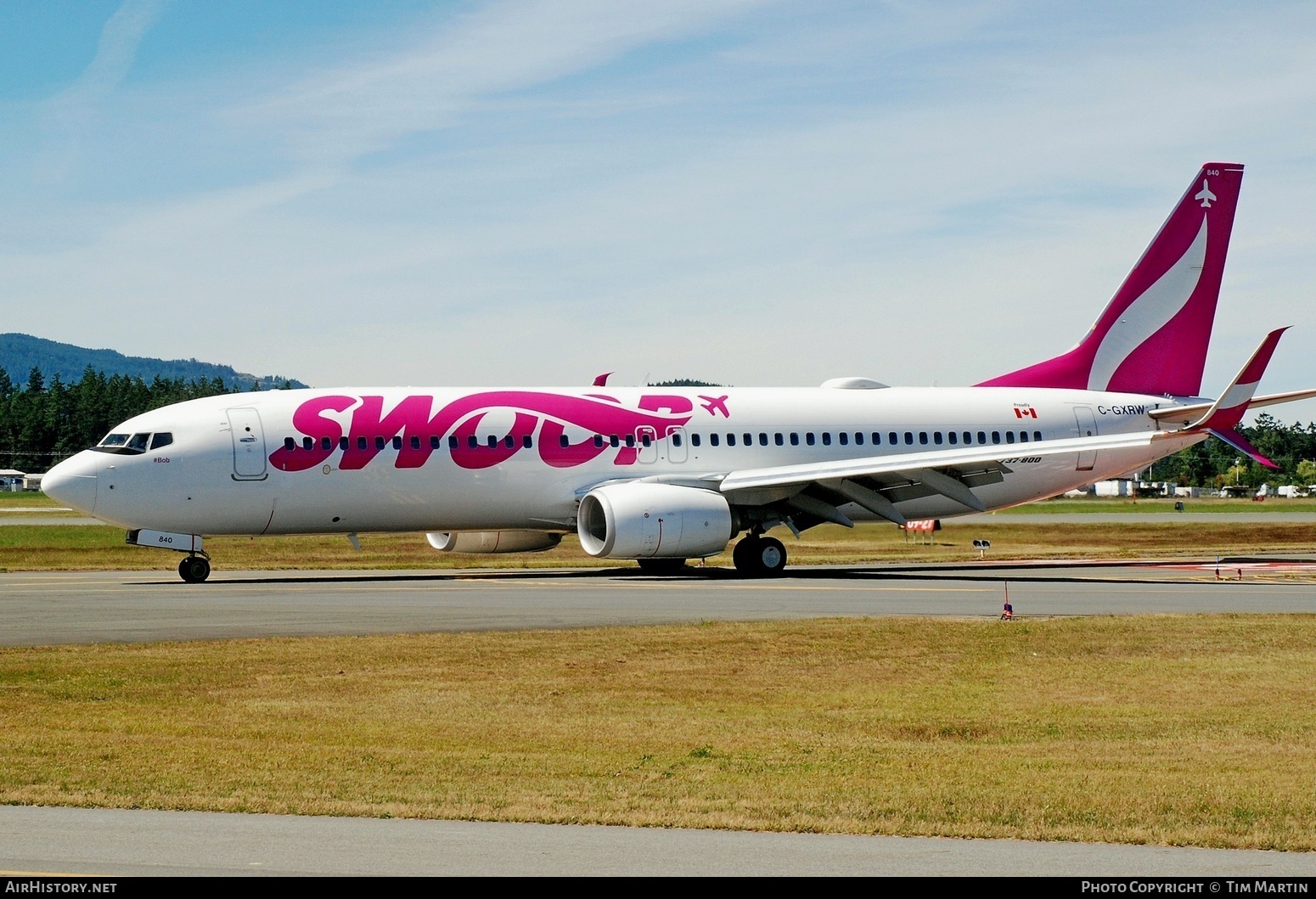 Aircraft Photo of C-GXRW | Boeing 737-8CT | Swoop | AirHistory.net #370275