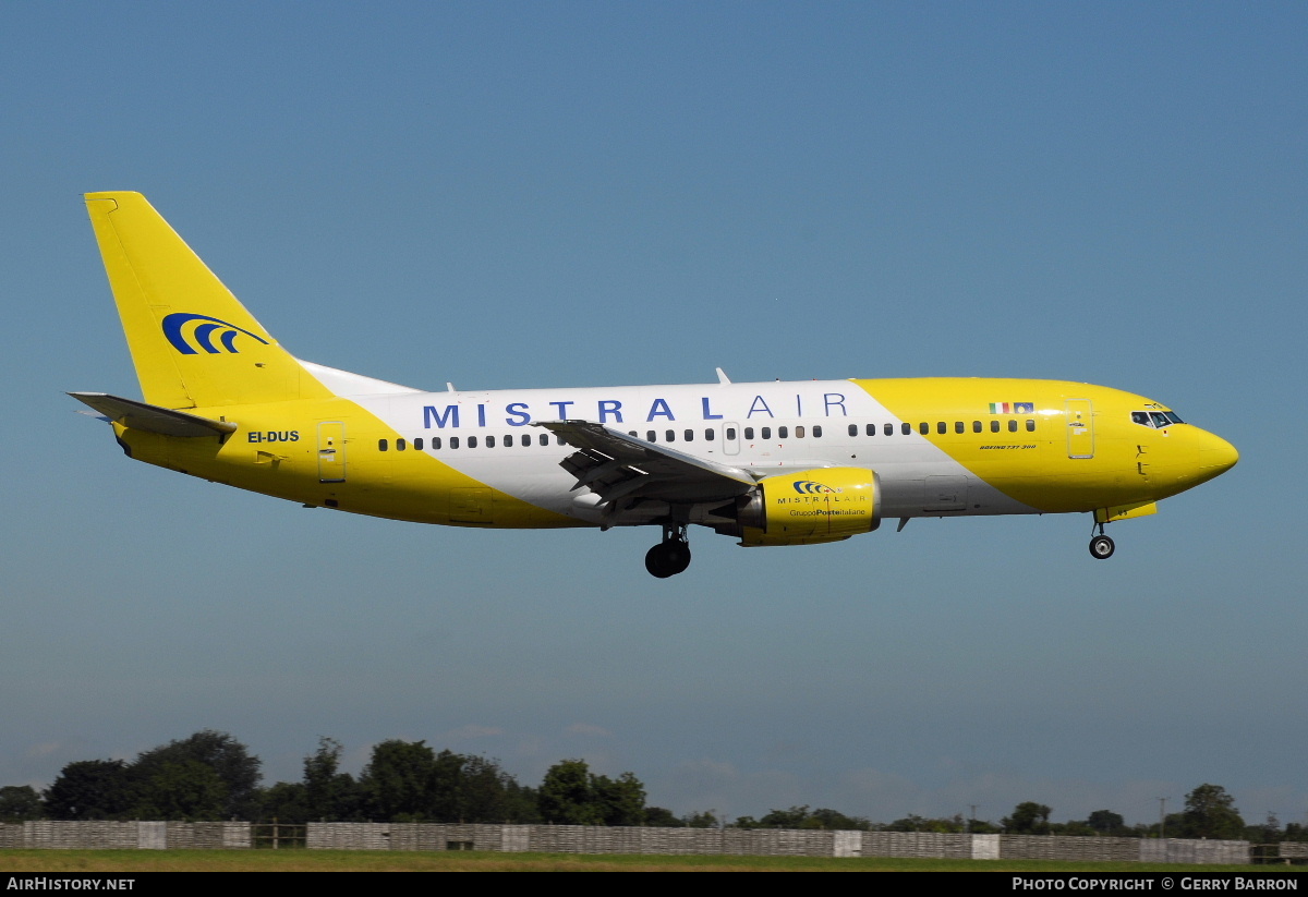 Aircraft Photo of EI-DUS | Boeing 737-3M8 | Mistral Air | AirHistory.net #370311