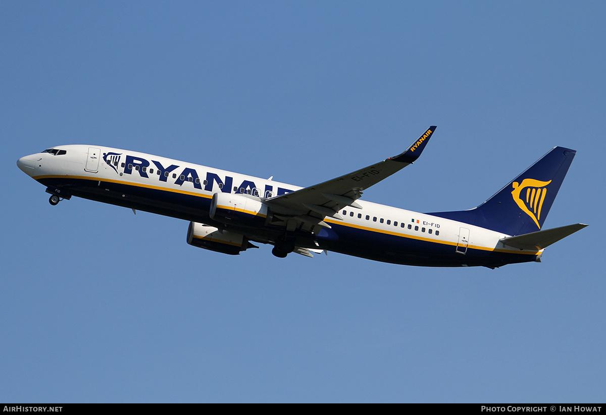 Aircraft Photo of EI-FID | Boeing 737-8AS | Ryanair | AirHistory.net #370324