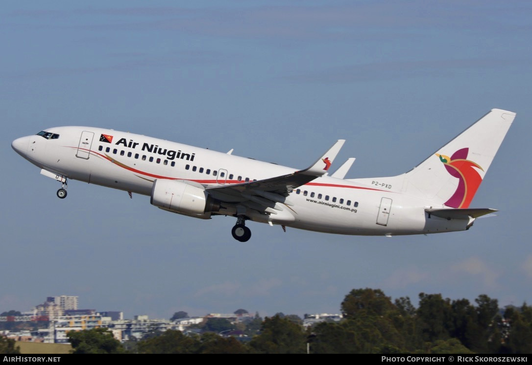 Aircraft Photo of P2-PXD | Boeing 737-7L9 | Air Niugini | AirHistory.net #370368