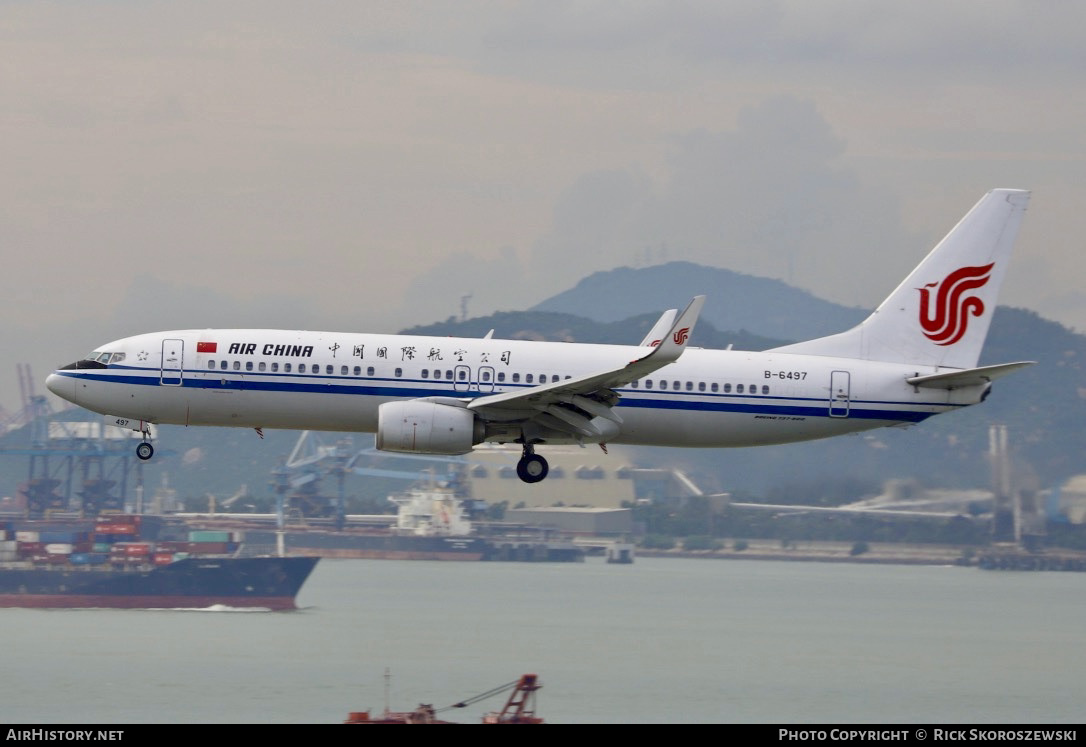 Aircraft Photo of B-6497 | Boeing 737-89L | Air China | AirHistory.net #370372