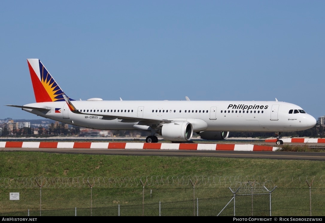 Aircraft Photo of RP-C9933 | Airbus A321-271NX | Philippine Airlines | AirHistory.net #370386