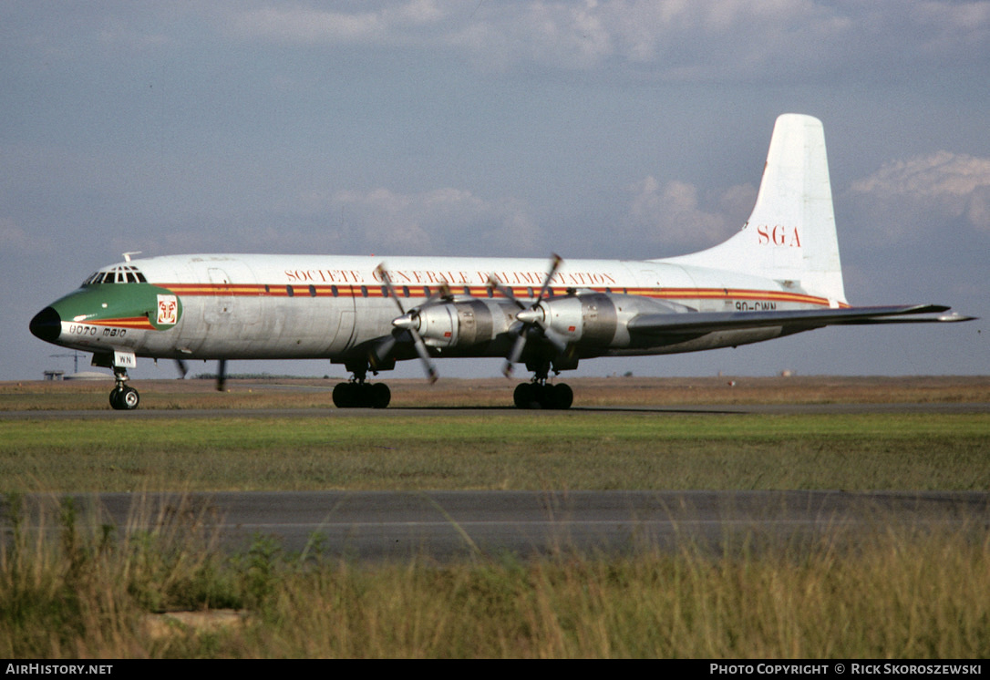 Aircraft Photo of 9Q-CWN | Canadair CC-106 Yukon (CL-44-6) | SGA - Societé Generale d'Alimentation | AirHistory.net #370402