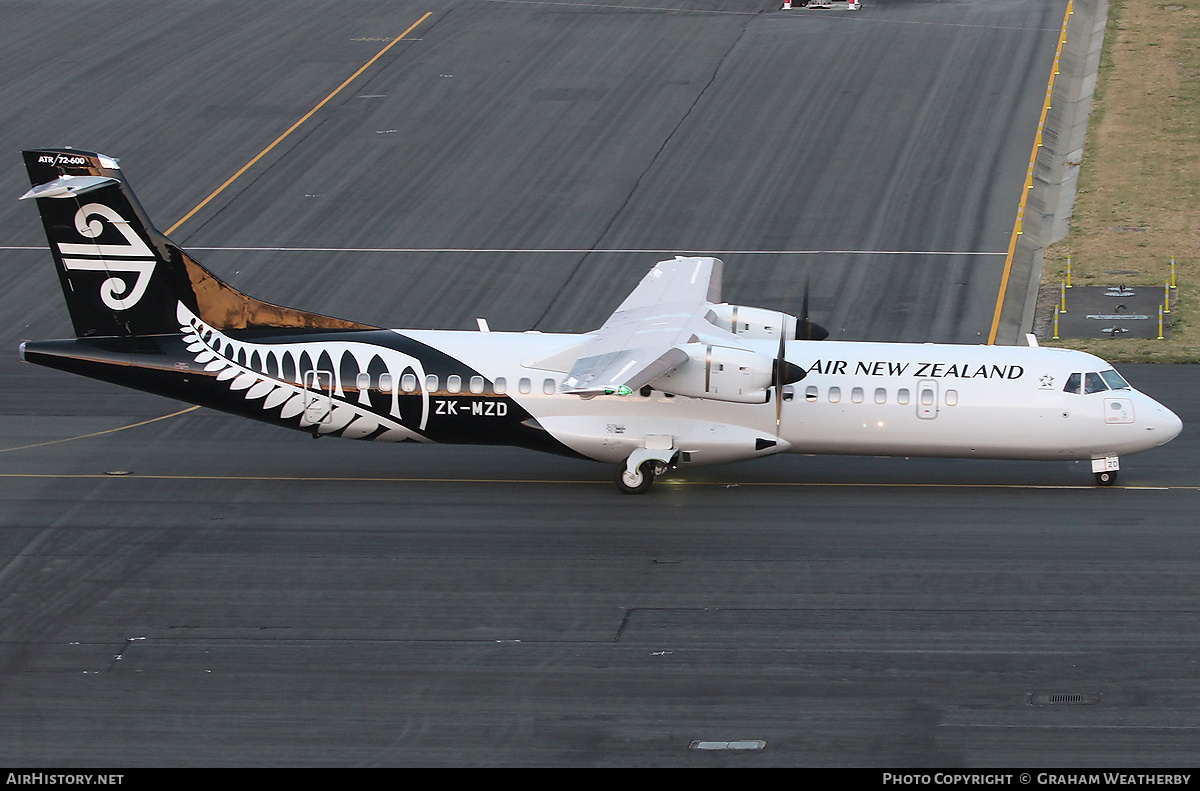 Aircraft Photo of ZK-MZD | ATR ATR-72-600 (ATR-72-212A) | Air New Zealand | AirHistory.net #370407