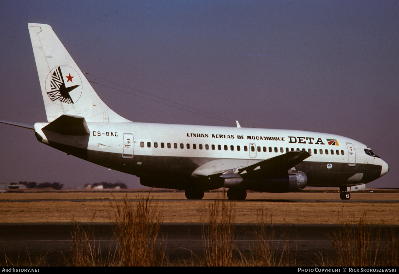 Aircraft Photo of C9-BAC | Boeing 737-2B1C/Adv | DETA Linhas Aéreas de Moçambique | AirHistory.net #370408