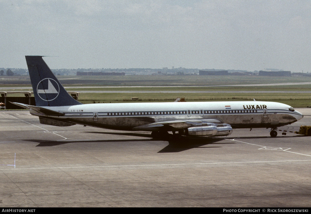 Aircraft Photo of LX-LGW | Boeing 707-344 | Luxair | AirHistory.net #370415