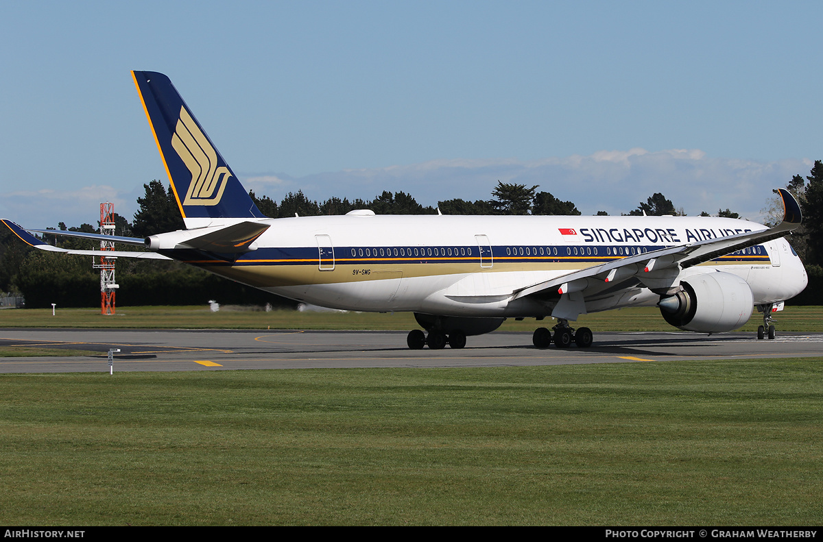 Aircraft Photo of 9V-SMG | Airbus A350-941 | Singapore Airlines | AirHistory.net #370418