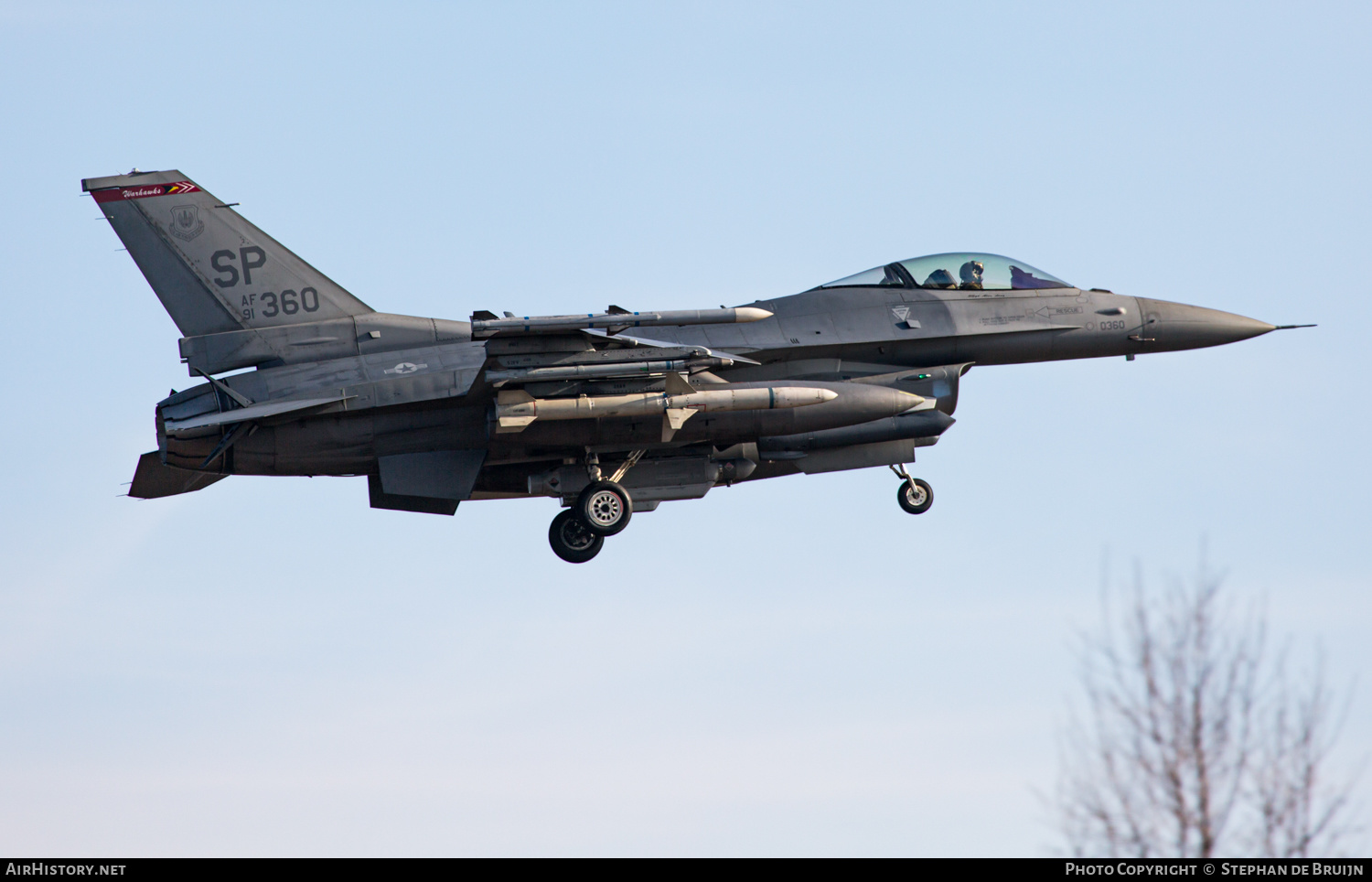 Aircraft Photo of 91-0360 / AF91-360 | Lockheed F-16CM Fighting Falcon | USA - Air Force | AirHistory.net #370446