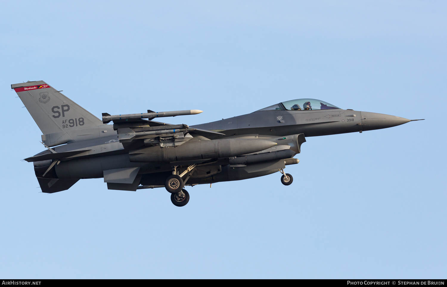 Aircraft Photo of 92-3918 / AF92-918 | Lockheed F-16CJ Fighting Falcon | USA - Air Force | AirHistory.net #370455