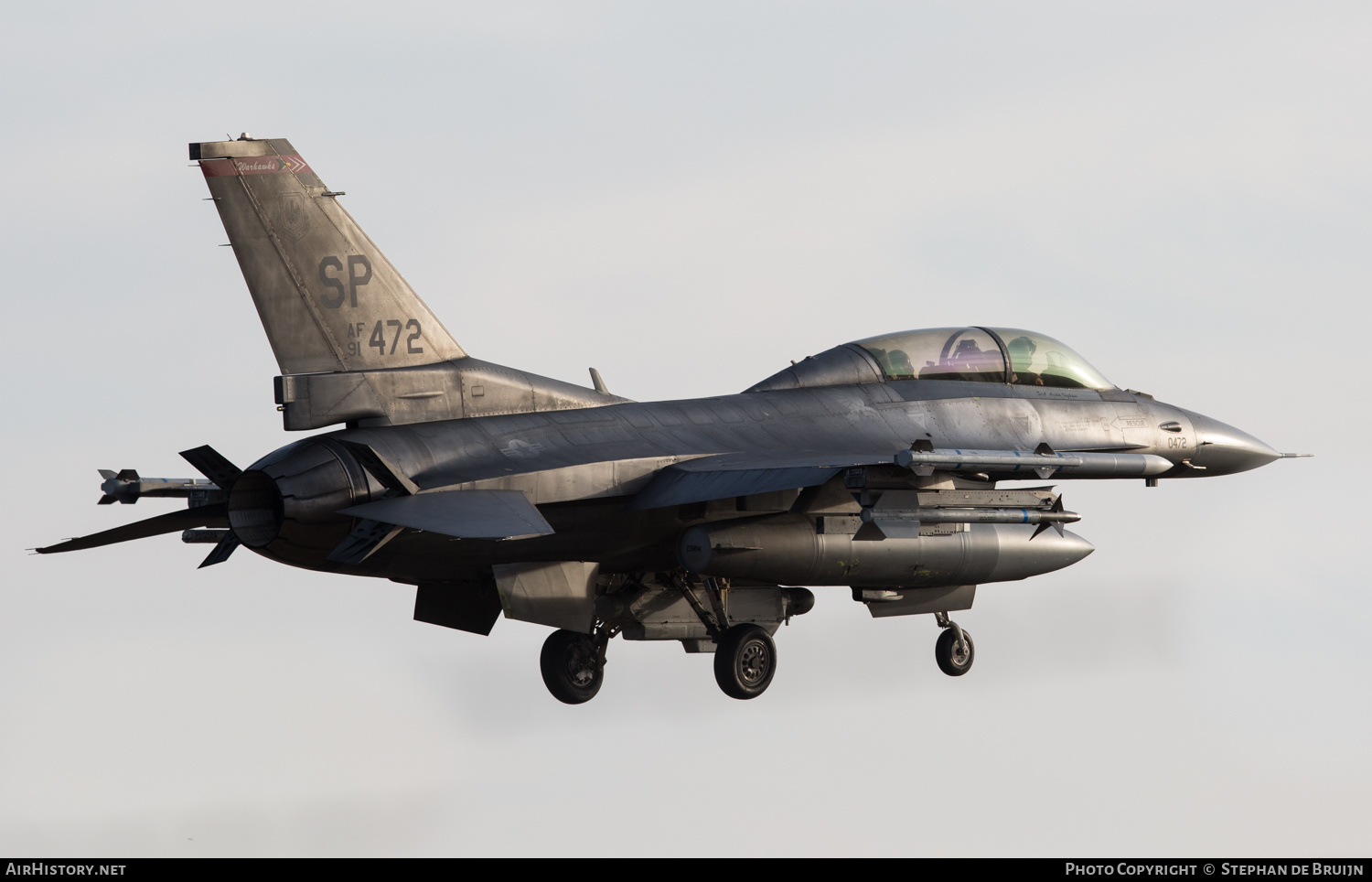 Aircraft Photo of 91-0472 / AF91-472 | General Dynamics F-16DM Fighting Falcon | USA - Air Force | AirHistory.net #370458