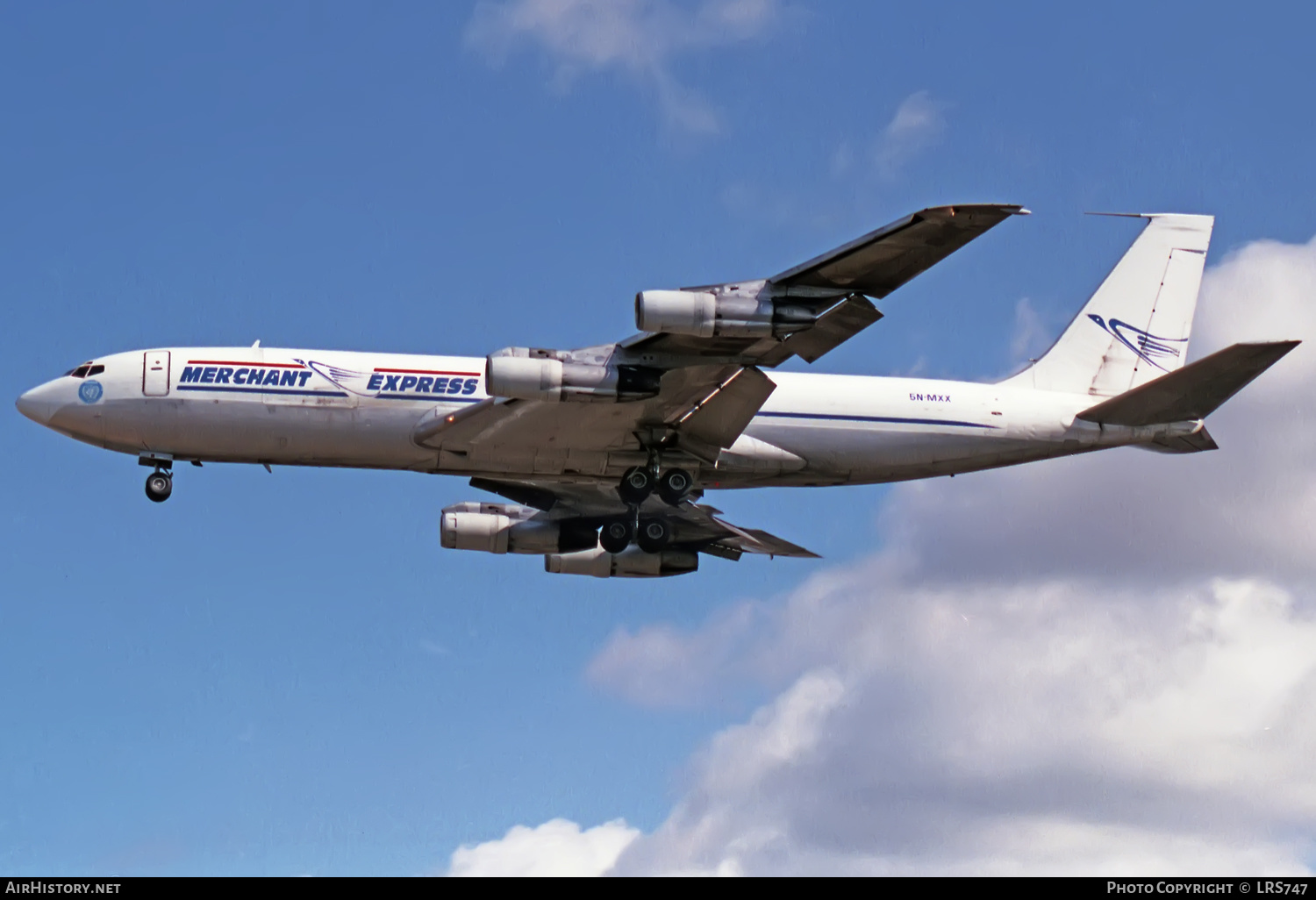 Aircraft Photo of 5N-MXX | Boeing 707-323C | Merchant Express | AirHistory.net #370478