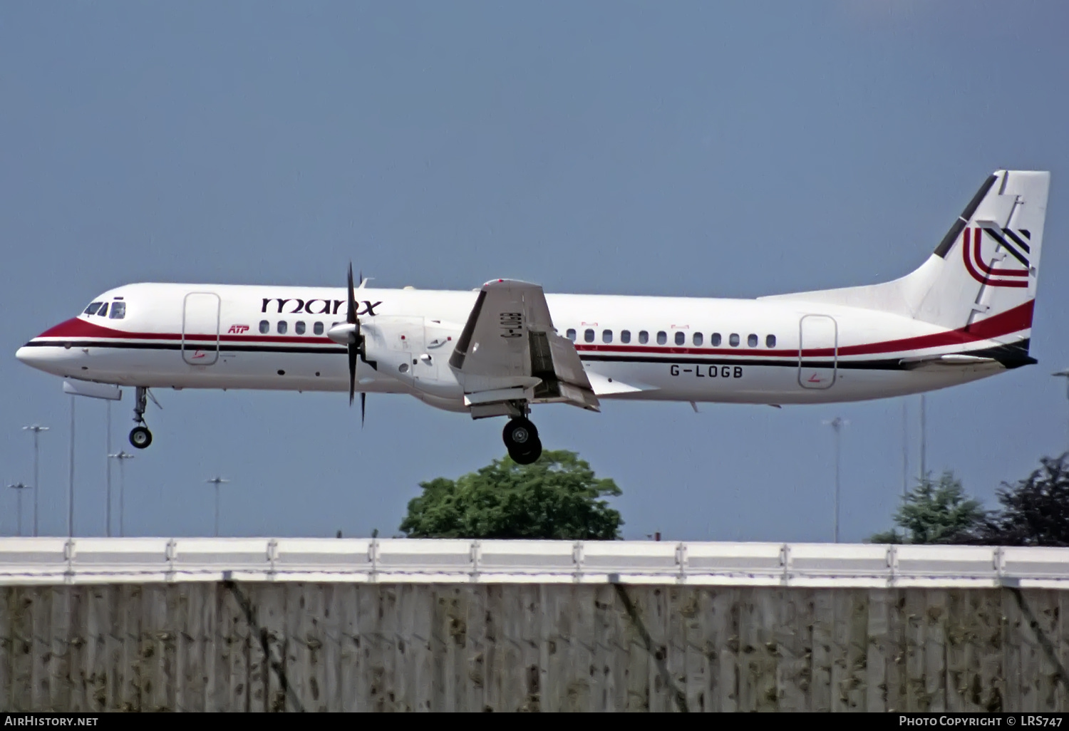 Aircraft Photo of G-LOGB | British Aerospace ATP | Manx Airlines | AirHistory.net #370485