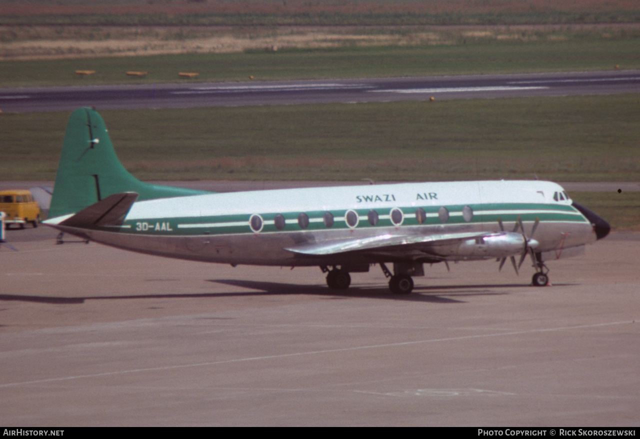 Aircraft Photo of 3D-AAL | Vickers 754D Viscount | Swazi Air | AirHistory.net #370486