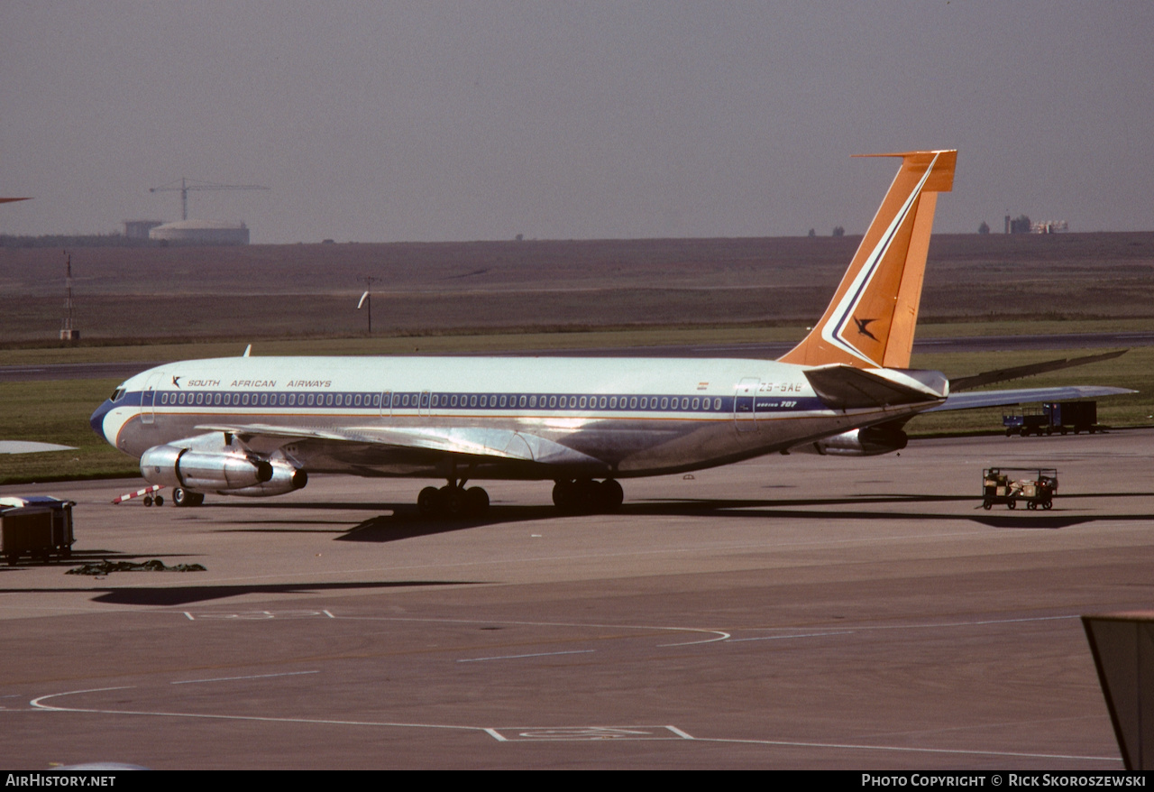 Aircraft Photo of ZS-SAE | Boeing 707-344B | South African Airways - Suid-Afrikaanse Lugdiens | AirHistory.net #370492