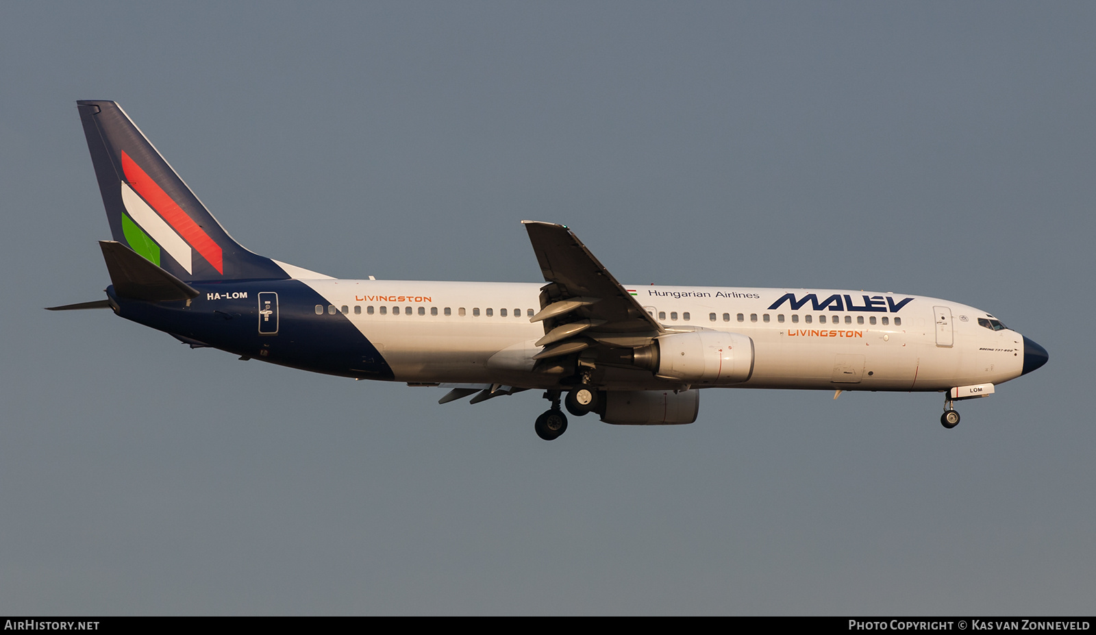 Aircraft Photo of HA-LOM | Boeing 737-8Q8 | Malév - Hungarian Airlines | AirHistory.net #370511