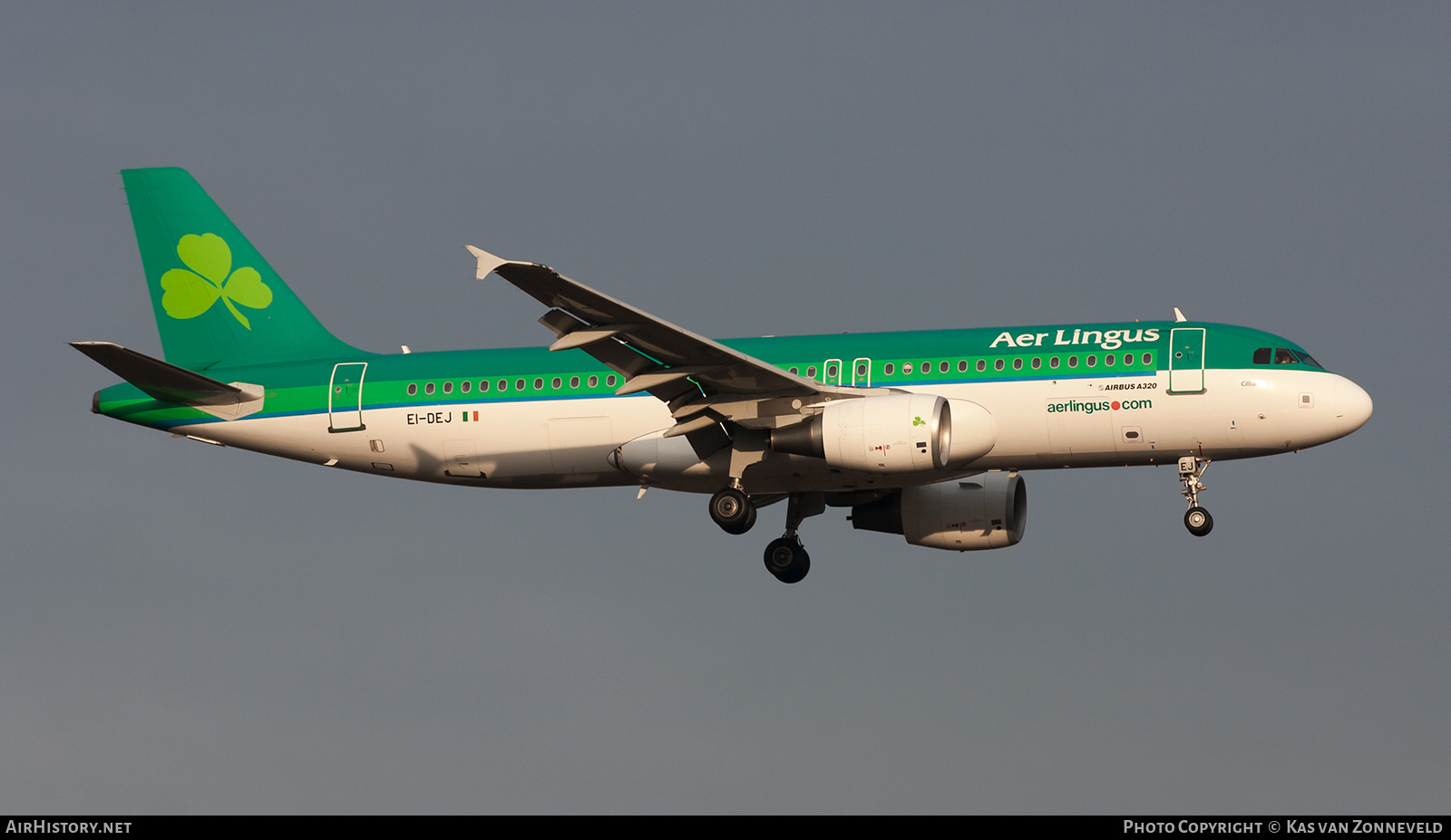 Aircraft Photo of EI-DEJ | Airbus A320-214 | Aer Lingus | AirHistory.net #370520