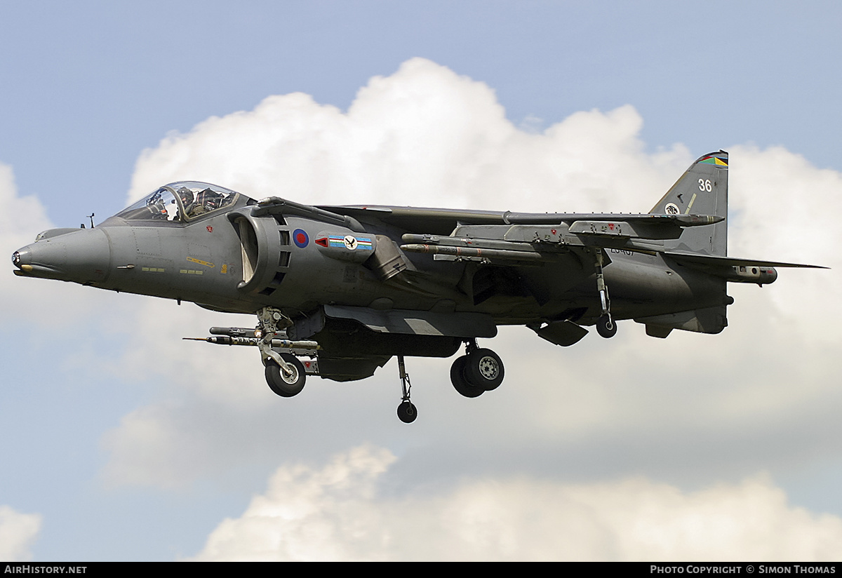 Aircraft Photo of ZD407 | British Aerospace Harrier GR7 | UK - Air Force | AirHistory.net #370562