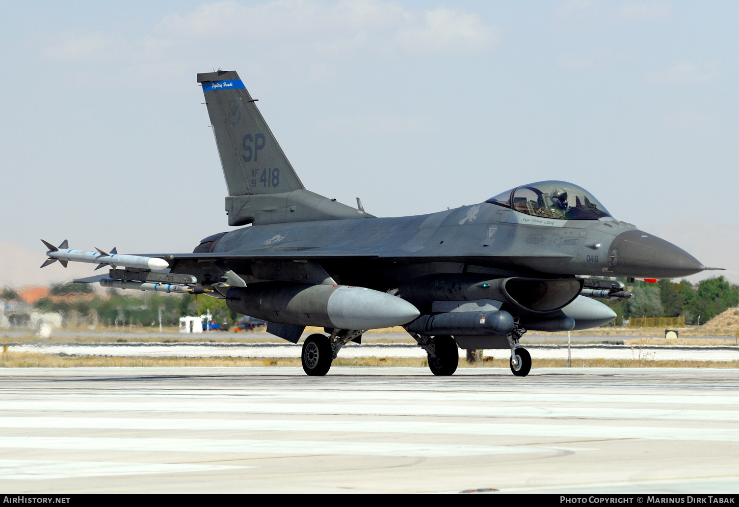 Aircraft Photo of 91-0418 / AF91-418 | Lockheed F-16CM Fighting Falcon | USA - Air Force | AirHistory.net #370585