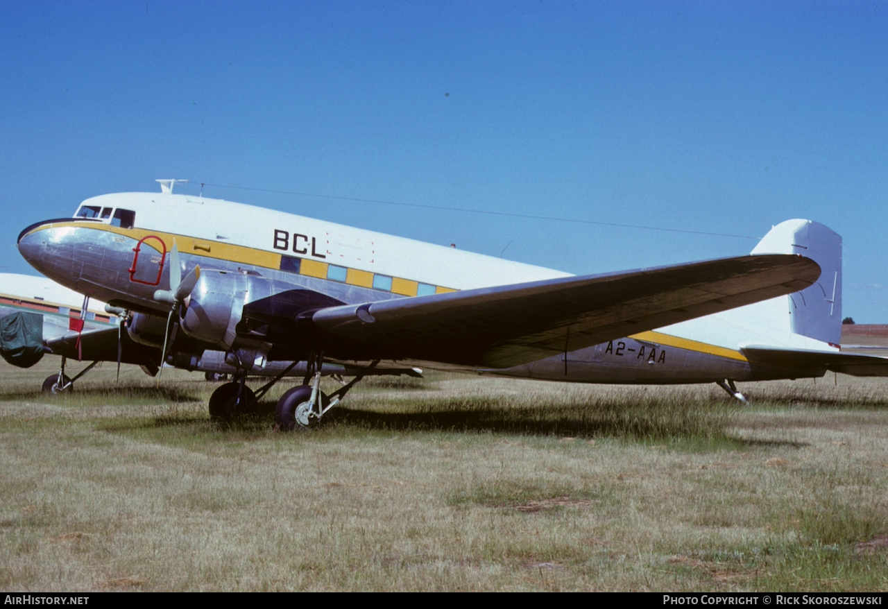 Aircraft Photo of A2-AAA | Douglas DC-3(C) | BCL - Bamangwato Concessions Ltd. | AirHistory.net #370648