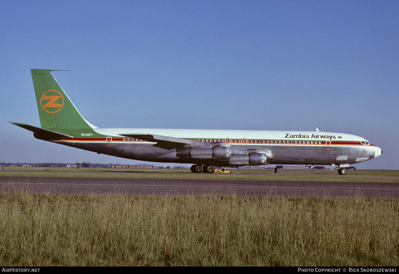 Aircraft Photo of 9J-ADY | Boeing 707-349C | Zambia Airways | AirHistory.net #370671
