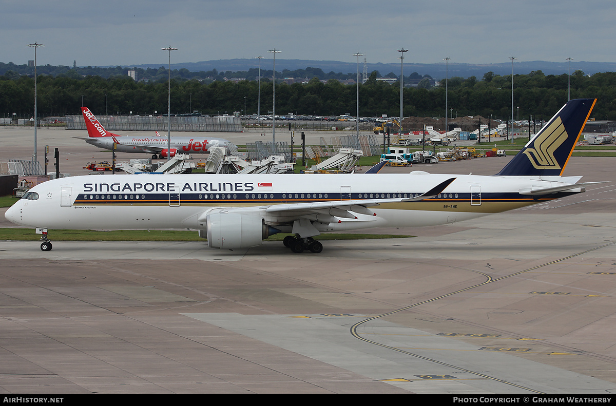 Aircraft Photo of 9V-SME | Airbus A350-941 | Singapore Airlines | AirHistory.net #370672