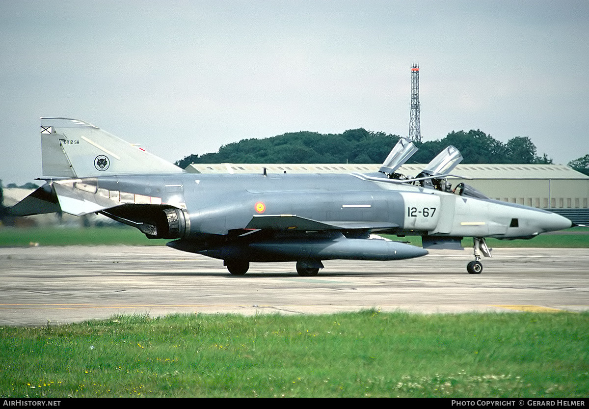 Aircraft Photo of CR12-58 | McDonnell RF-4C Phantom II | Spain - Air Force | AirHistory.net #370689