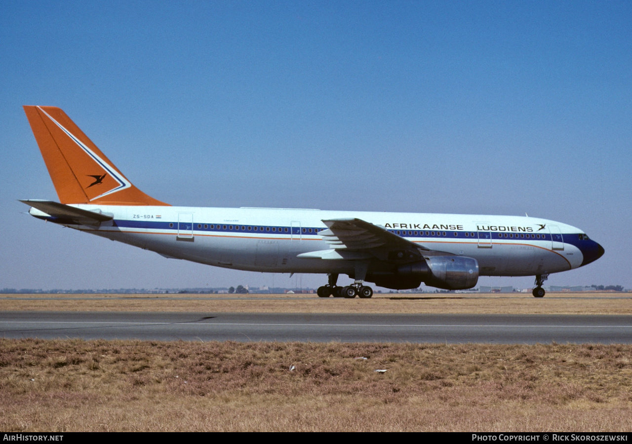 Aircraft Photo of ZS-SDA | Airbus A300B2-101 | South African Airways - Suid-Afrikaanse Lugdiens | AirHistory.net #370713