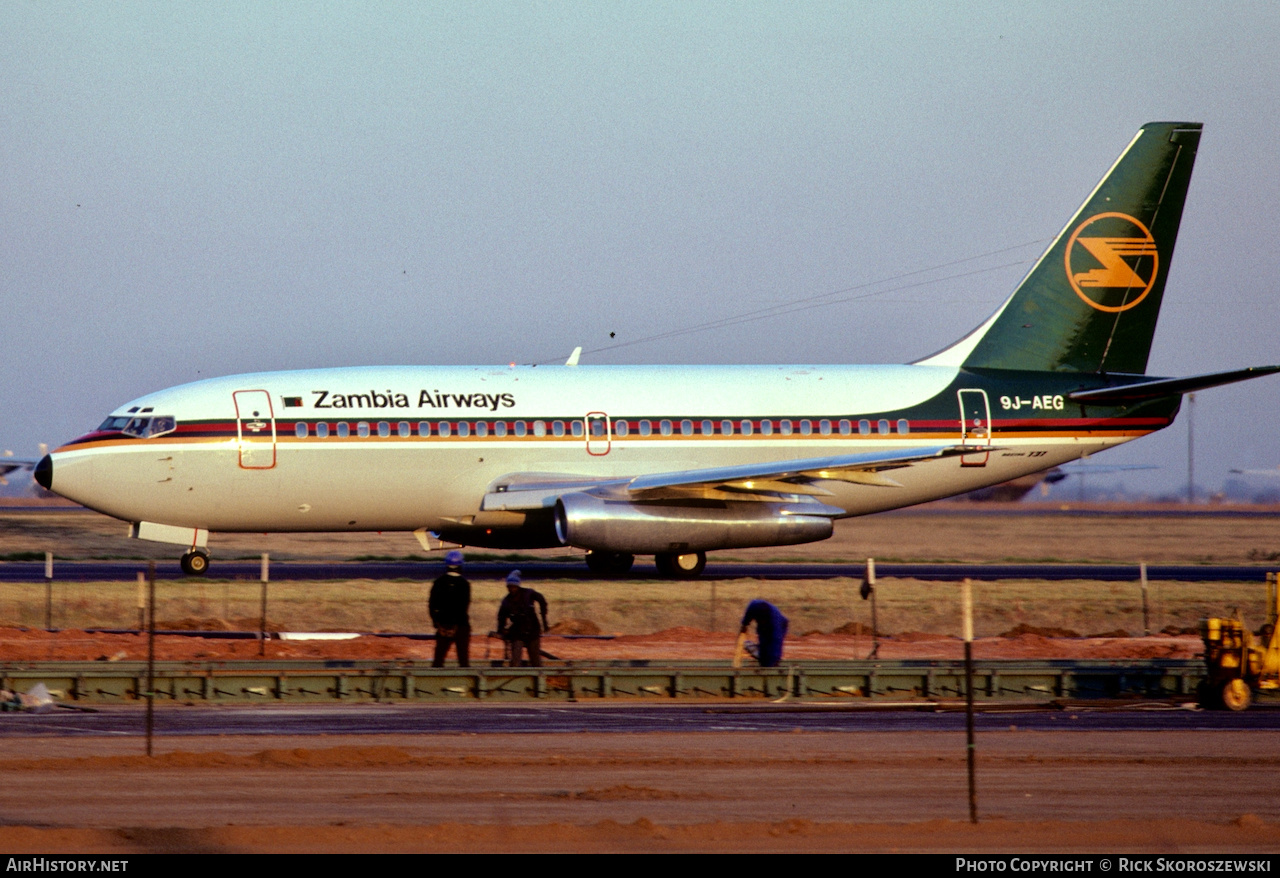 Aircraft Photo of 9J-AEG | Boeing 737-2M9/Adv | Zambia Airways | AirHistory.net #370725