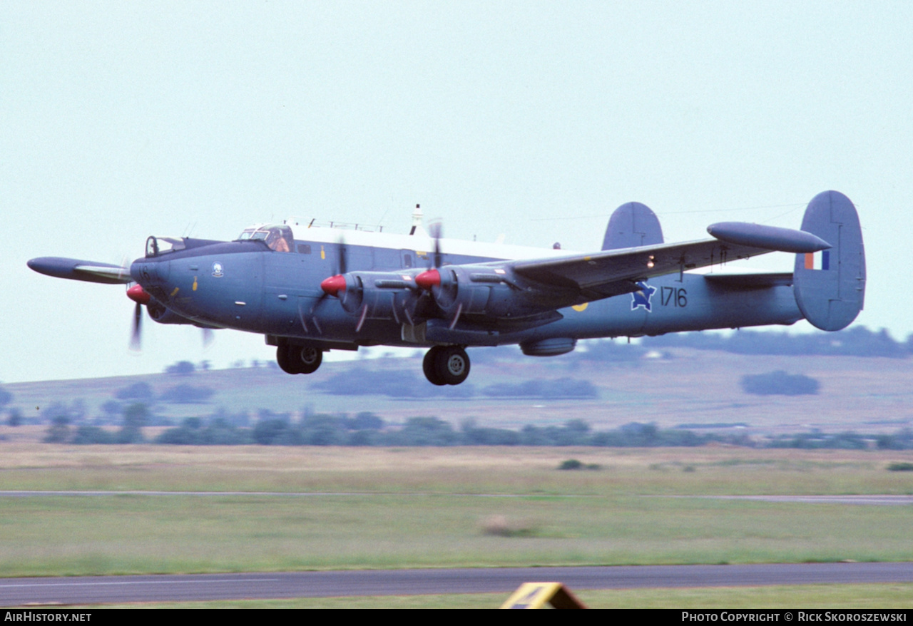 Aircraft Photo of 1716 | Avro 716 Shackleton MR3 | South Africa - Air Force | AirHistory.net #370742