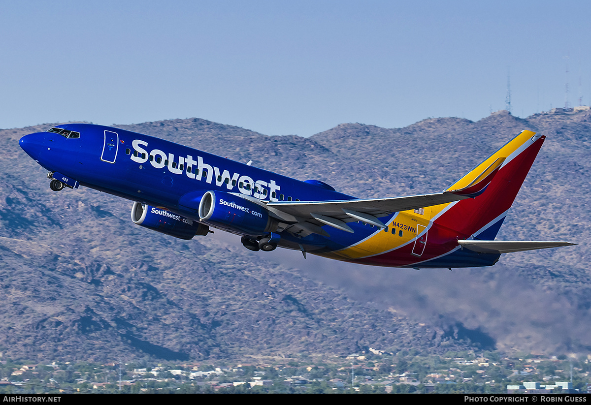 Aircraft Photo of N423WN | Boeing 737-7H4 | Southwest Airlines | AirHistory.net #370746