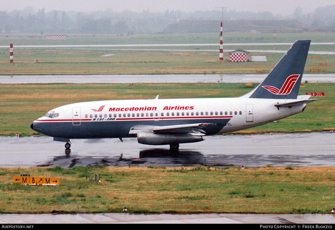 Aircraft Photo of SU-AYL | Boeing 737-266/Adv | MAT - Macedonian Airlines | AirHistory.net #370863