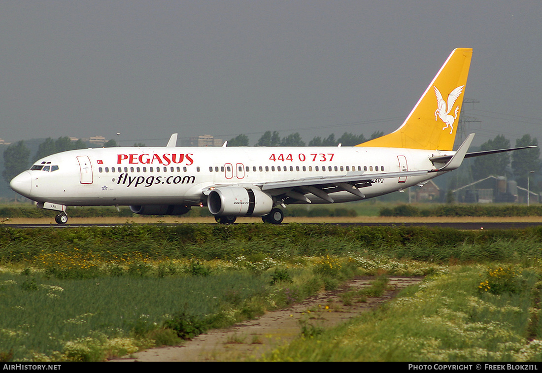 Aircraft Photo of TC-APJ | Boeing 737-86N | Pegasus Airlines | AirHistory.net #370922