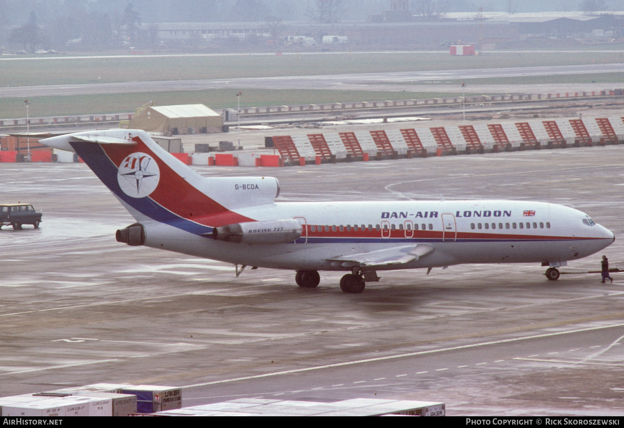 Aircraft Photo of G-BCDA | Boeing 727-46 | Dan-Air London | AirHistory.net #370967