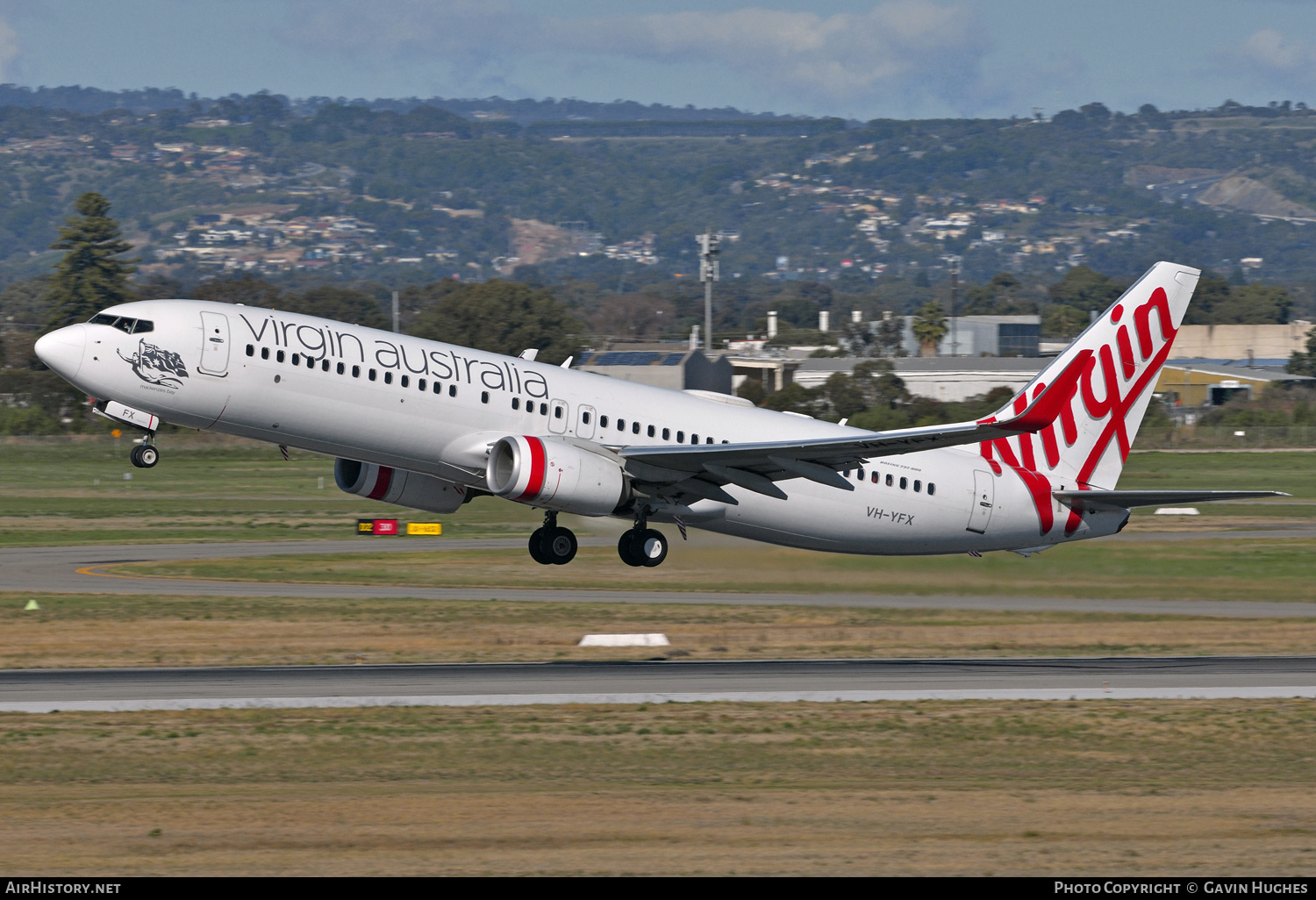 Aircraft Photo of VH-YFX | Boeing 737-8FE | Virgin Australia Airlines | AirHistory.net #370980