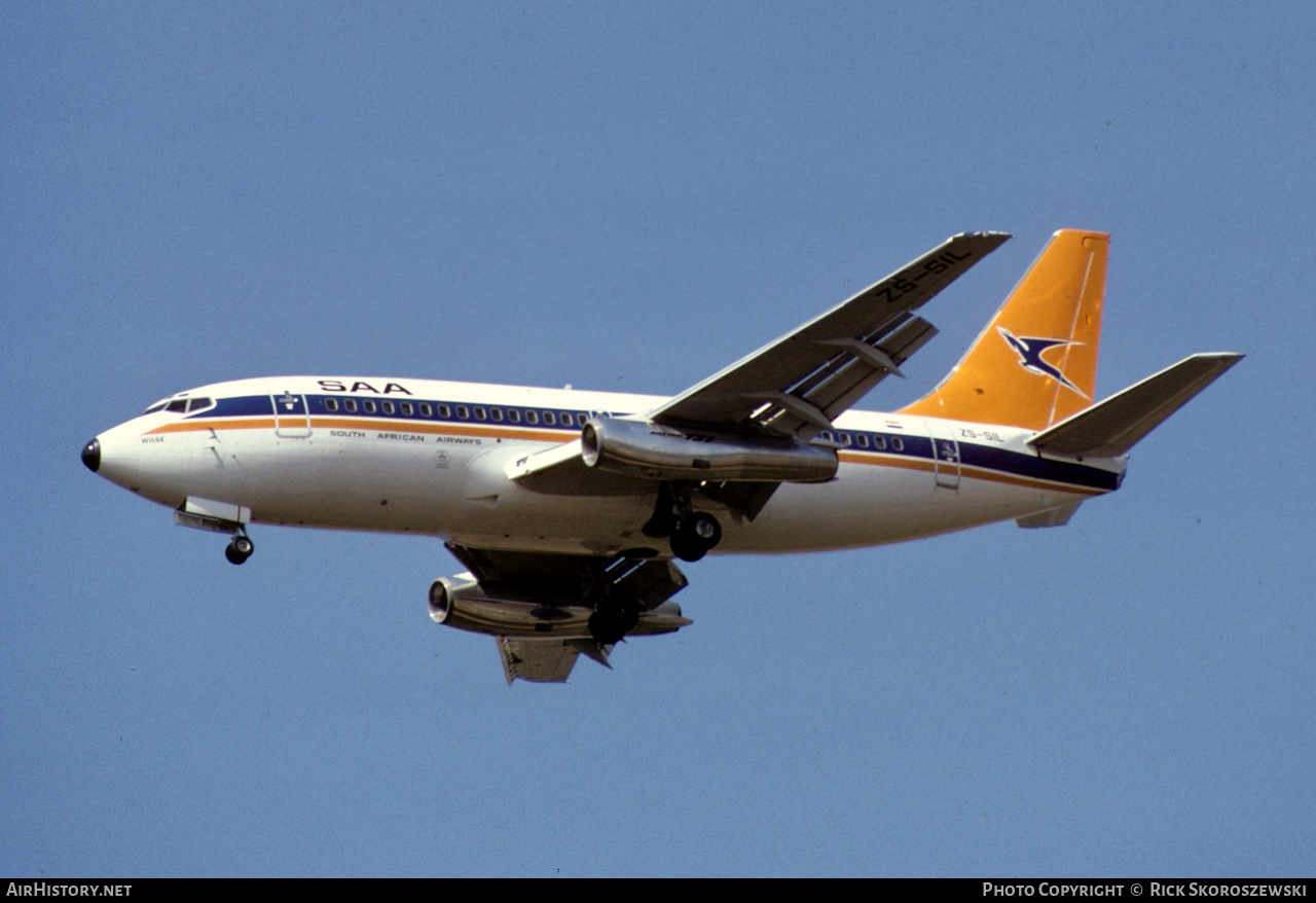 Aircraft Photo of ZS-SIL | Boeing 737-244/Adv | South African Airways - Suid-Afrikaanse Lugdiens | AirHistory.net #371001
